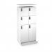 Flux top and plinth finishing panels for double locker units 800mm wide - white FLS-TP08-WH