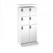 Flux top and plinth finishing panels for double locker units 800mm wide - white FLS-TP08-WH