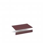 Flux top and plinth finishing panels for double locker units 800mm wide - wine red FLS-TP08-WR