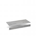 Flux top and plinth finishing panels for triple locker units 1200mm wide - grey oak FLS-TP12-GO