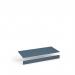 Flux top and plinth finishing panels for triple locker units 1200mm wide - misty blue FLS-TP12-MB