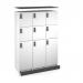 Flux top and plinth finishing panels for triple locker units 1200mm wide - onyx grey FLS-TP12-OG