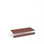 Flux top and plinth finishing panels for triple locker units 1200mm wide - rusty red FLS-TP12-RR