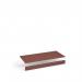 Flux top and plinth finishing panels for triple locker units 1200mm wide - rusty red FLS-TP12-RR