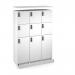 Flux top and plinth finishing panels for triple locker units 1200mm wide - white FLS-TP12-WH