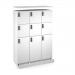 Flux top and plinth finishing panels for triple locker units 1200mm wide - white FLS-TP12-WH