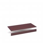 Flux top and plinth finishing panels for triple locker units 1200mm wide - wine red FLS-TP12-WR
