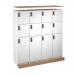 Flux top and plinth finishing panels for quadruple locker units 1600mm wide - beech FLS-TP16-B