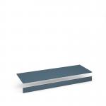 Flux top and plinth finishing panels for quadruple locker units 1600mm wide - misty blue FLS-TP16-MB