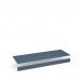 Flux top and plinth finishing panels for quadruple locker units 1600mm wide - misty blue FLS-TP16-MB