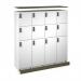 Flux top and plinth finishing panels for quadruple locker units 1600mm wide - olive green FLS-TP16-OL