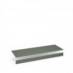 Flux top and plinth finishing panels for quadruple locker units 1600mm wide - reed green FLS-TP16-RG
