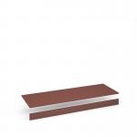 Flux top and plinth finishing panels for quadruple locker units 1600mm wide - rusty red FLS-TP16-RR