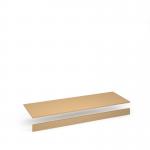 Flux top and plinth finishing panels for quadruple locker units 1600mm wide - sand yellow FLS-TP16-SY