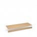 Flux top and plinth finishing panels for quadruple locker units 1600mm wide - sand yellow FLS-TP16-SY