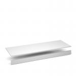 Flux top and plinth finishing panels for quadruple locker units 1600mm wide - white FLS-TP16-WH