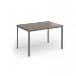 Flexi 25 rectangular table with graphite frame 1200mm x 800mm - Barcelona Walnut FLT1200-G-BW