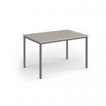 Flexi 25 rectangular table with graphite frame 1200mm x 800mm - Light Grey FLT1200-G-LG