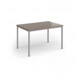 Flexi 25 rectangular table with silver frame 1200mm x 800mm - Barcelona Walnut FLT1200-S-BW
