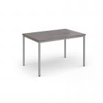 Flexi 25 rectangular table with silver frame 1200mm x 800mm - grey oak FLT1200-S-GO