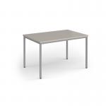 Flexi 25 rectangular table with silver frame 1200mm x 800mm - Light Grey FLT1200-S-LG