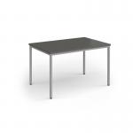 Flexi 25 rectangular table with silver frame 1200mm x 800mm - Onyx Grey FLT1200-S-OG