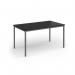 Flexi 25 rectangular table with graphite frame 1400mm x 800mm - Black FLT1400-G-BK