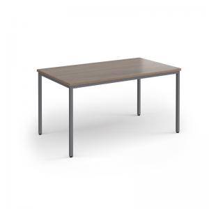 Flexi 25 rectangular table with graphite frame 1400mm x 800mm -