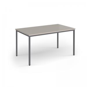 Flexi 25 rectangular table with graphite frame 1400mm x 800mm - Light