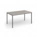 Flexi 25 rectangular table with graphite frame 1400mm x 800mm - Light Grey FLT1400-G-LG