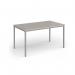 Flexi 25 rectangular table with silver frame 1400mm x 800mm - Light Grey FLT1400-S-LG