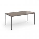 Flexi 25 rectangular table with graphite frame 1600mm x 800mm - Barcelona Walnut FLT1600-G-BW