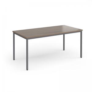 Flexi 25 rectangular table with graphite frame 1600mm x 800mm -