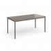 Flexi 25 rectangular table with graphite frame 1600mm x 800mm - Barcelona Walnut FLT1600-G-BW