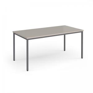 Flexi 25 rectangular table with graphite frame 1600mm x 800mm - Light