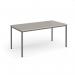 Flexi 25 rectangular table with graphite frame 1600mm x 800mm - Light Grey FLT1600-G-LG