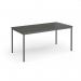 Flexi 25 rectangular table with graphite frame 1600mm x 800mm - Onyx Grey FLT1600-G-OG