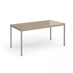 Flexi 25 rectangular table with silver frame 1600mm x 800mm - Kendal