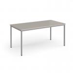 Flexi 25 rectangular table with silver frame 1600mm x 800mm - Light Grey FLT1600-S-LG