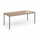 Flexi 25 rectangular table with graphite frame 1800mm x 800mm - beech