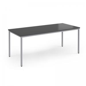 Flexi 25 rectangular table with graphite frame 1800mm x 800mm - Black