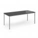 Flexi 25 rectangular table with graphite frame 1800mm x 800mm - Black FLT1800-G-BK