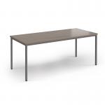 Flexi 25 rectangular table with graphite frame 1800mm x 800mm - Barcelona Walnut FLT1800-G-BW
