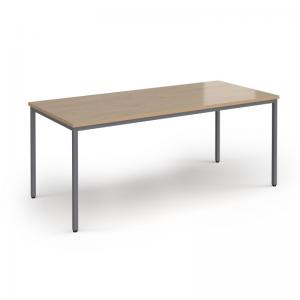 Flexi 25 rectangular table with graphite frame 1800mm x 800mm - Kendal