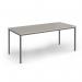 Flexi 25 rectangular table with graphite frame 1800mm x 800mm - Light Grey FLT1800-G-LG