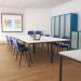 Flexi 25 rectangular table with silver frame 1800mm x 800mm - Barcelona Walnut FLT1800-S-BW