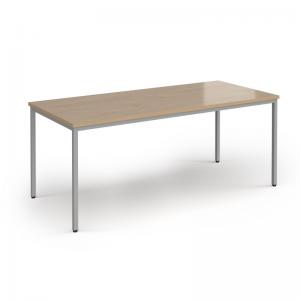 Flexi 25 rectangular table with silver frame 1800mm x 800mm - Kendal