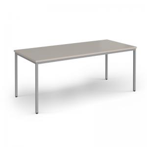 Flexi 25 rectangular table with silver frame 1800mm x 800mm - Light