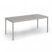 Flexi 25 rectangular table with silver frame 1800mm x 800mm - Light Grey FLT1800-S-LG