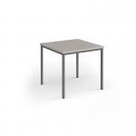 Flexi 25 square table with graphite frame 800mm x 800mm - Light Grey FLT800-G-LG